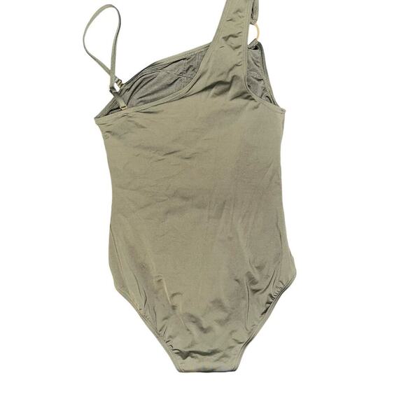 Michael Kors One Shoulder Logo One Piece Swimsuit | Size 12 - Picture 2 of 6